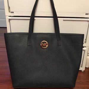 Navy Blue Michael Kors Tote